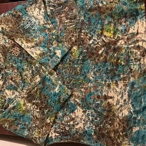 See through floral shirt